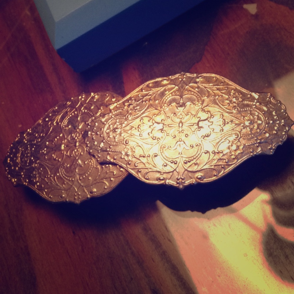 Gold Barrette